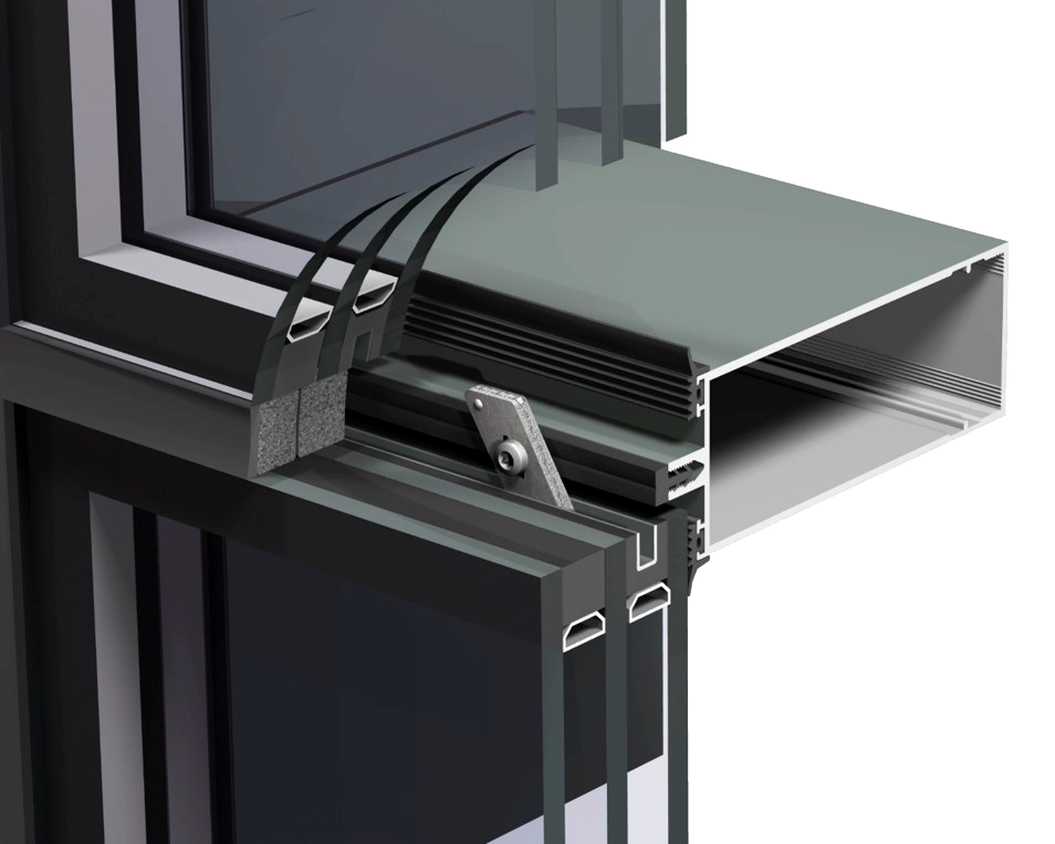 Structureel geklemde beglazing