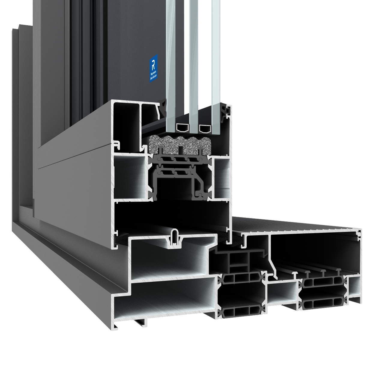 Monorail binnenbeglazing